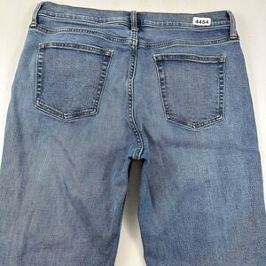 Mens Old Navy Blue Jeans Loose Ample Fit Built In Flex 34x30 Light Wash Stretch